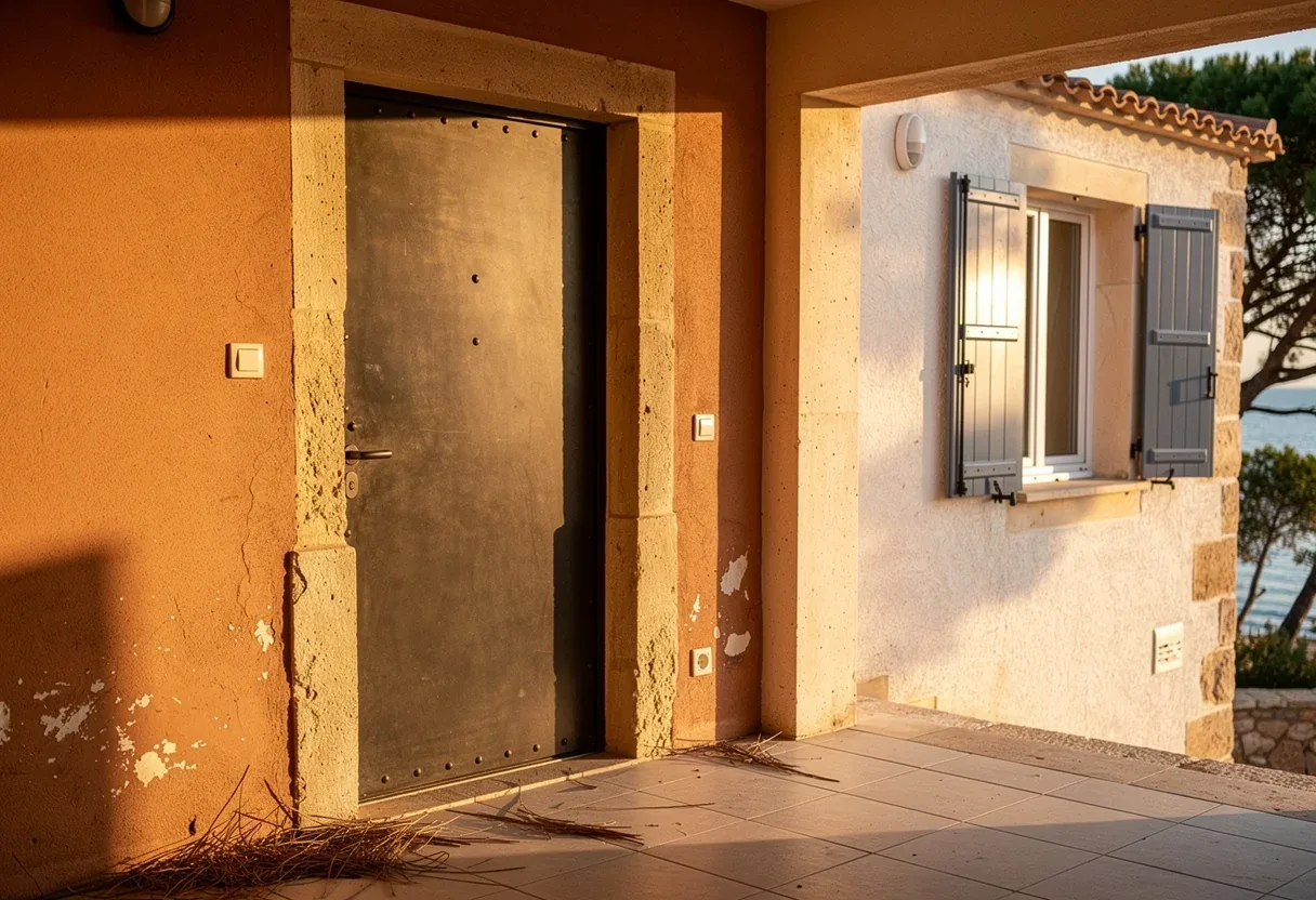 Porte blindée posée dans un immeuble à Le Barcarès